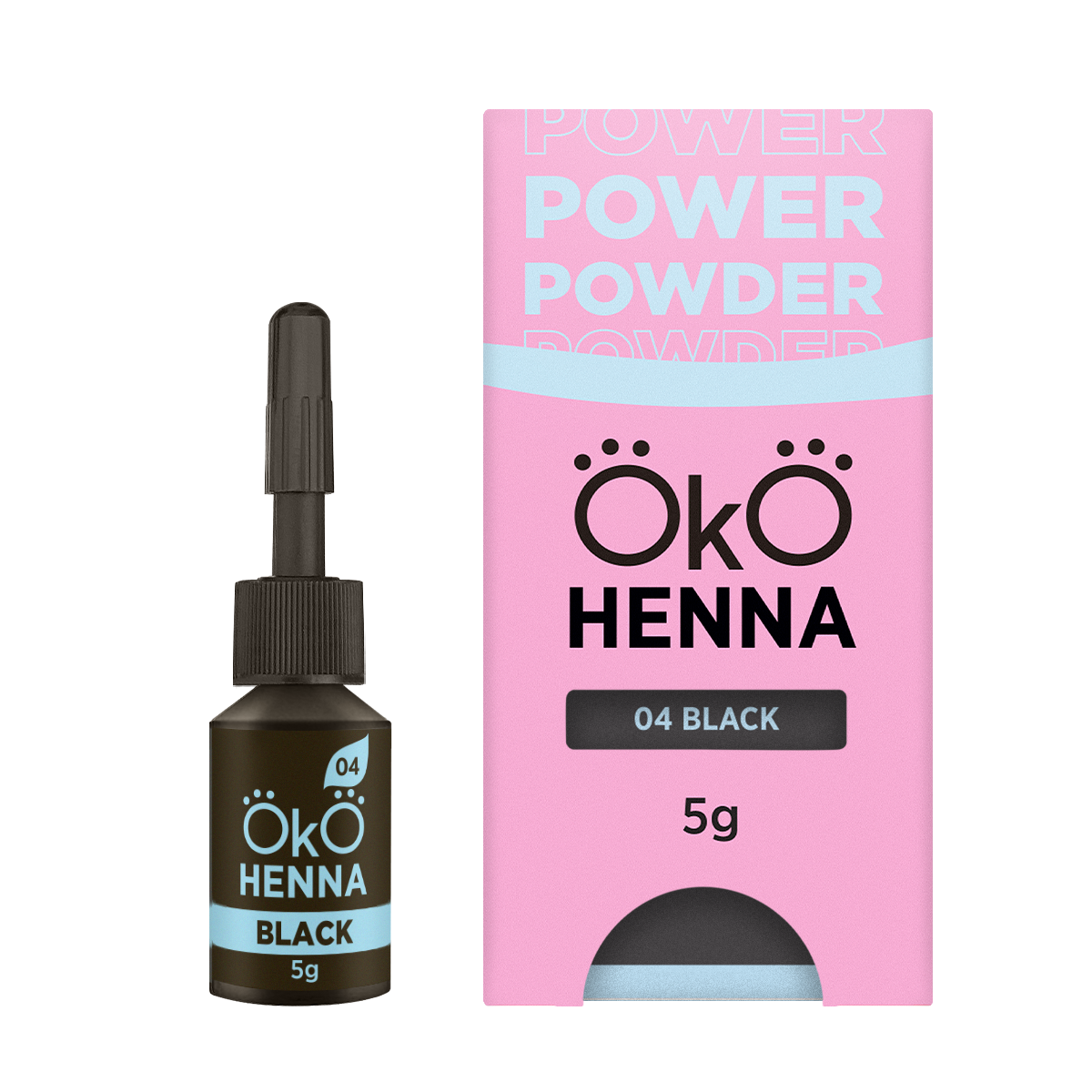 OKO Power Powder Henna – 04 Black 5 g