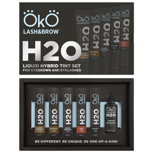 OKO Lash&Brow Liquid Hybrid Tint H2O Kit (5 Tints + 1 Oxidant)
