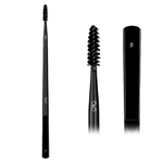 Double Ended Brow Brush & Spoolie OKO 10, Black Edition - The Perma