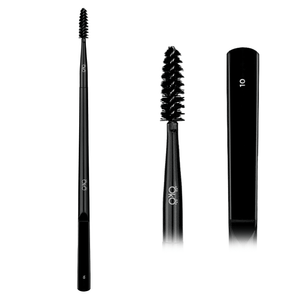 Double Ended Brow Brush & Spoolie OKO 10, Black Edition - The Perma