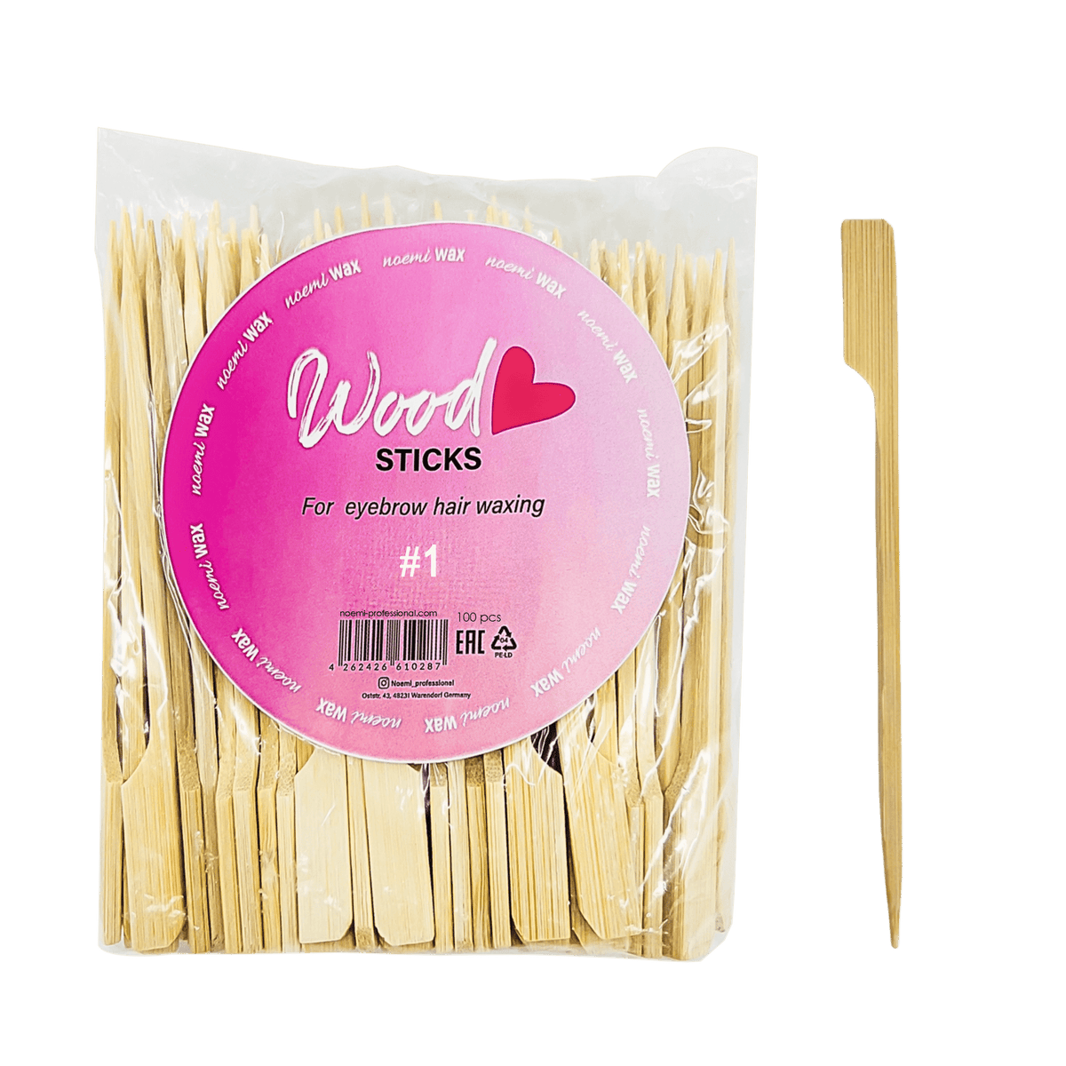 Noemi Wood Stick #1, 100 pcs - The Perma
