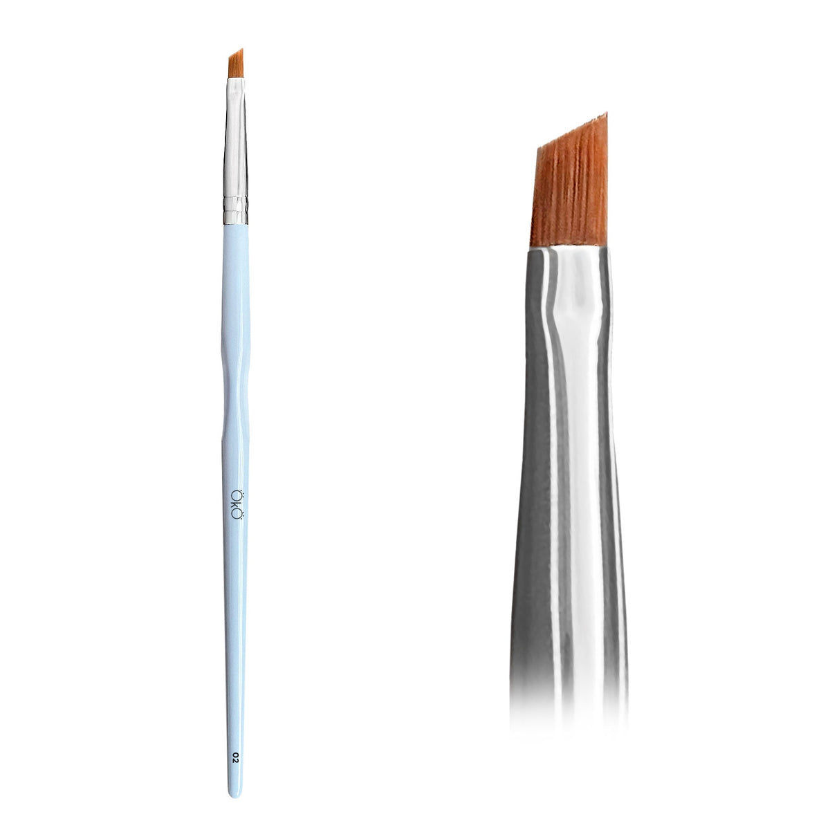 Mini Angled Brush OKO #2, Blue