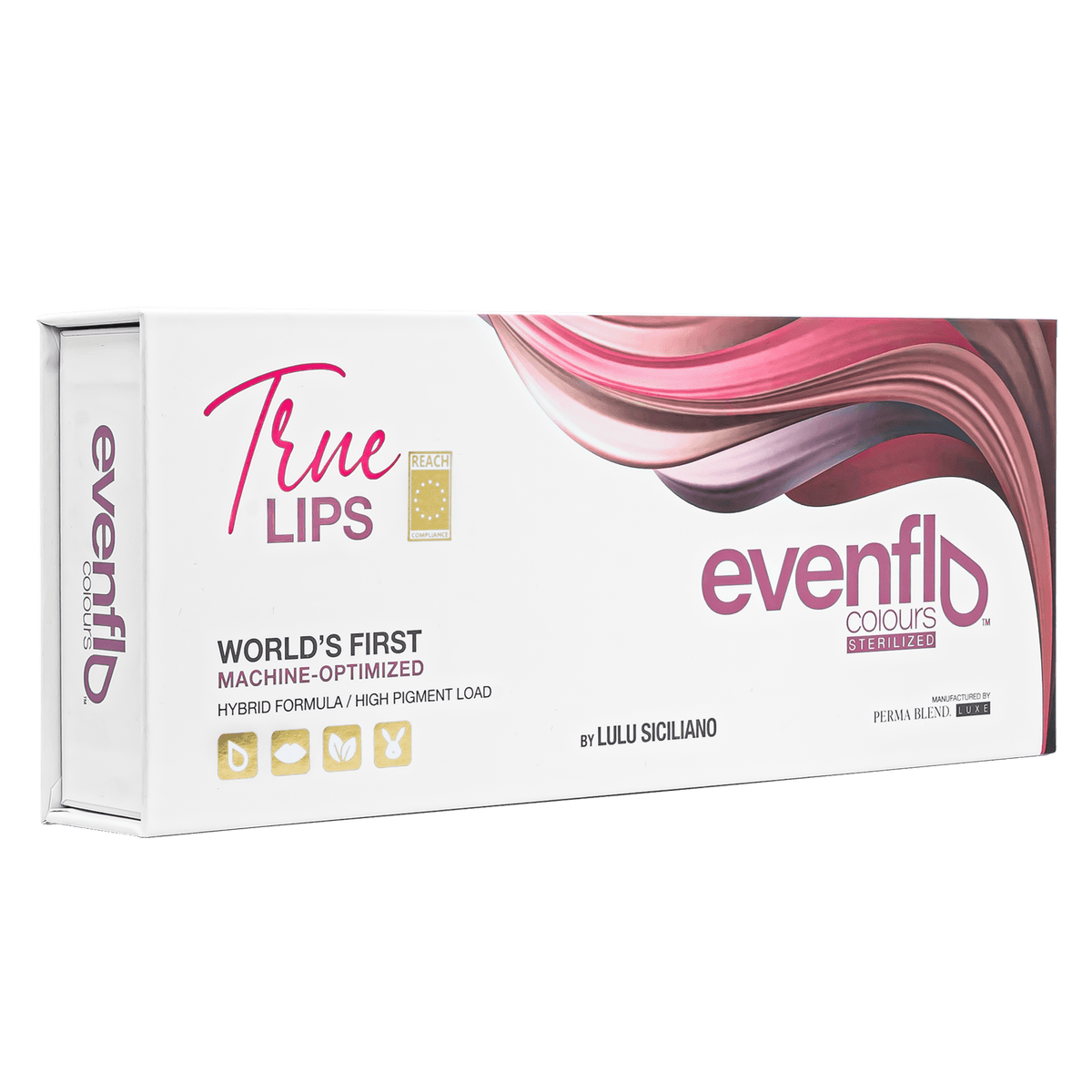 Perma Blend Luxe Evenflo PMU Ink - True Lips Set - Complete Set of 6x15ml - The Perma