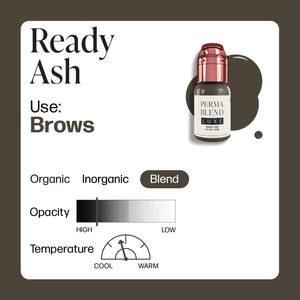 Perma Blend Luxe PMU Ink - Ready Set, Go Pre - Modified Set - Ready Ash 15ml - The Perma
