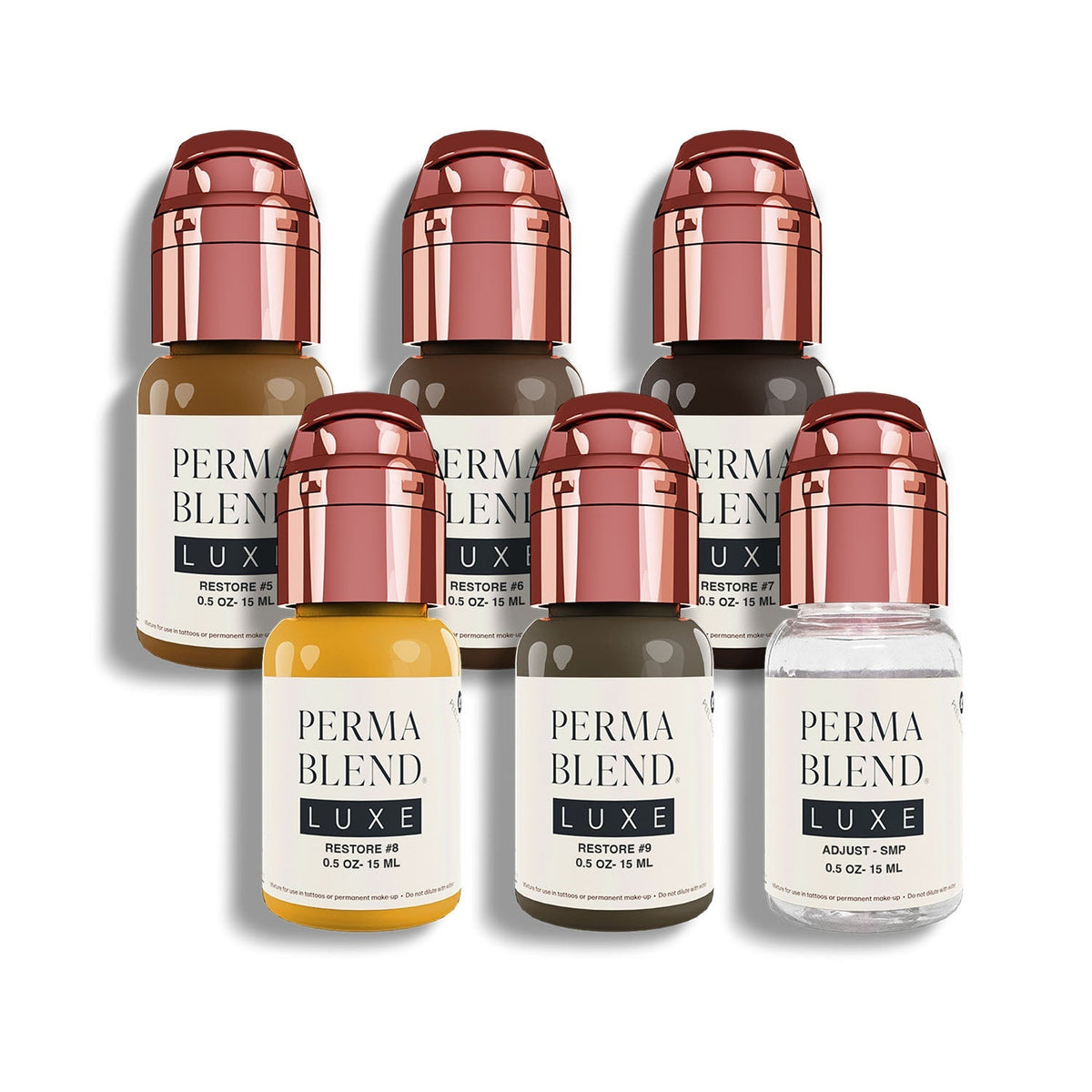 Perma Blend Luxe PMU Ink - Stevey G. Restore Set - 6x15ml - The Perma