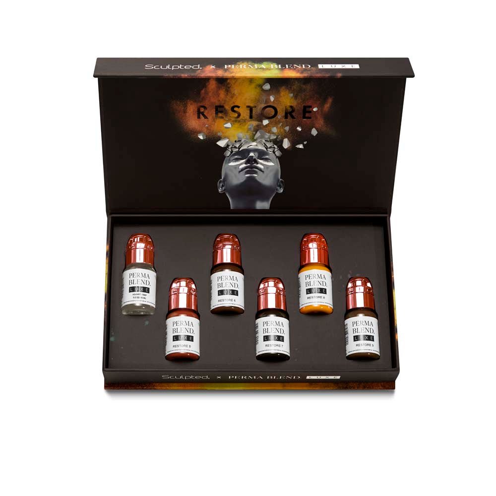 Perma Blend Luxe PMU Ink - Stevey G. Restore Set - 6x15ml - The Perma