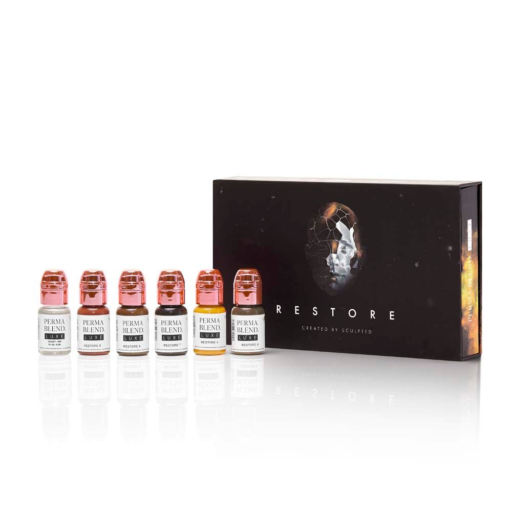 Perma Blend Luxe PMU Ink - Stevey G. Restore Set - 6x15ml - The Perma