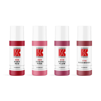 Pink Obsession Pigments Set, 4 x 5ml - The Perma