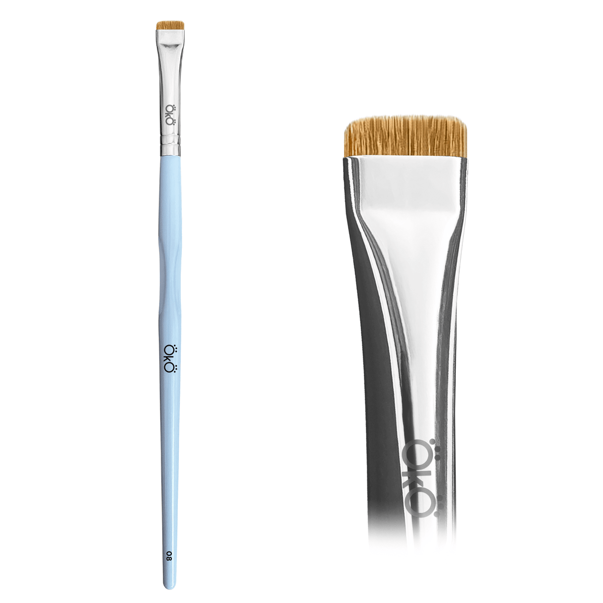 Small Filbert Brush OKO 8, Blue - The Perma