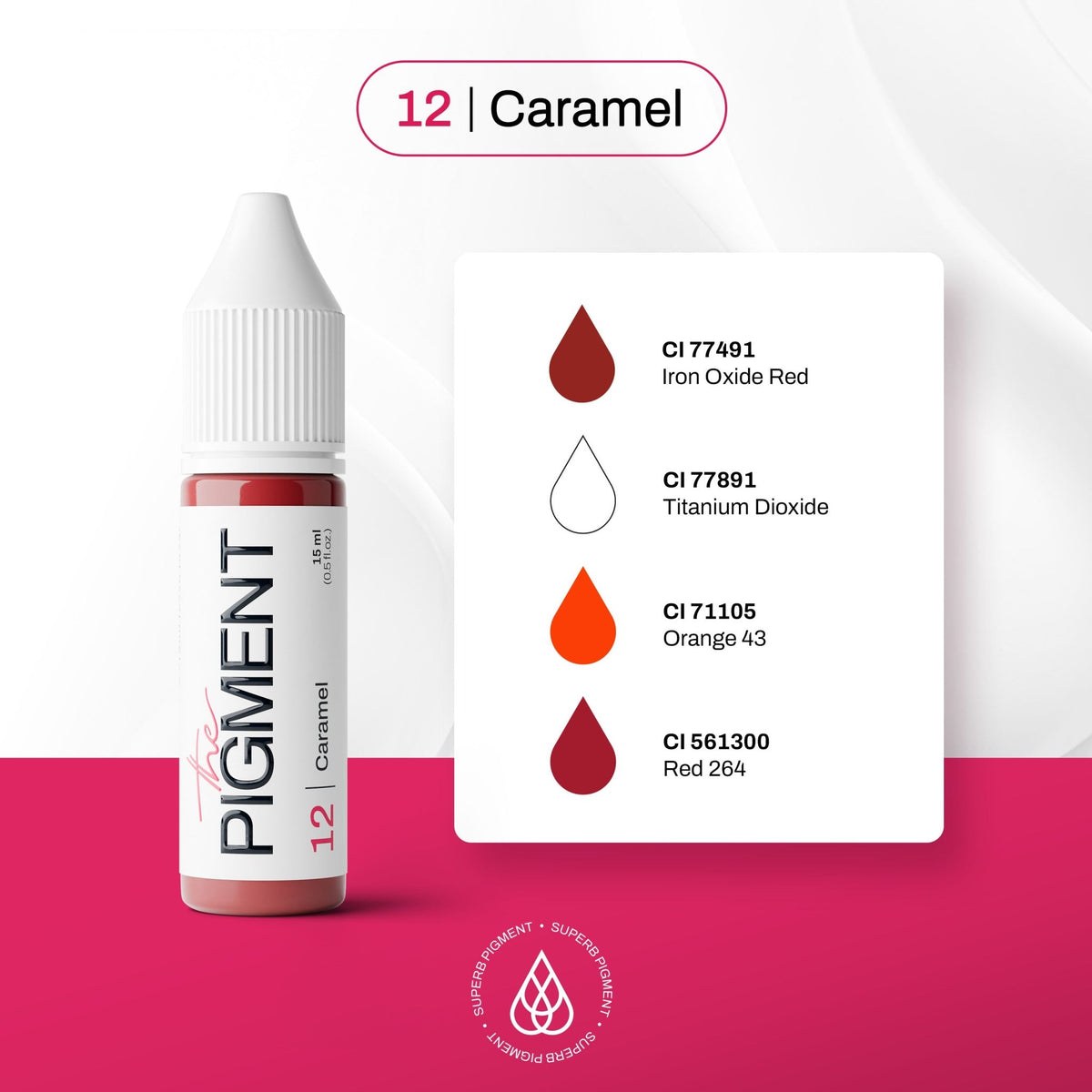 The Pigment - 12 Caramel - 15ml - The Perma