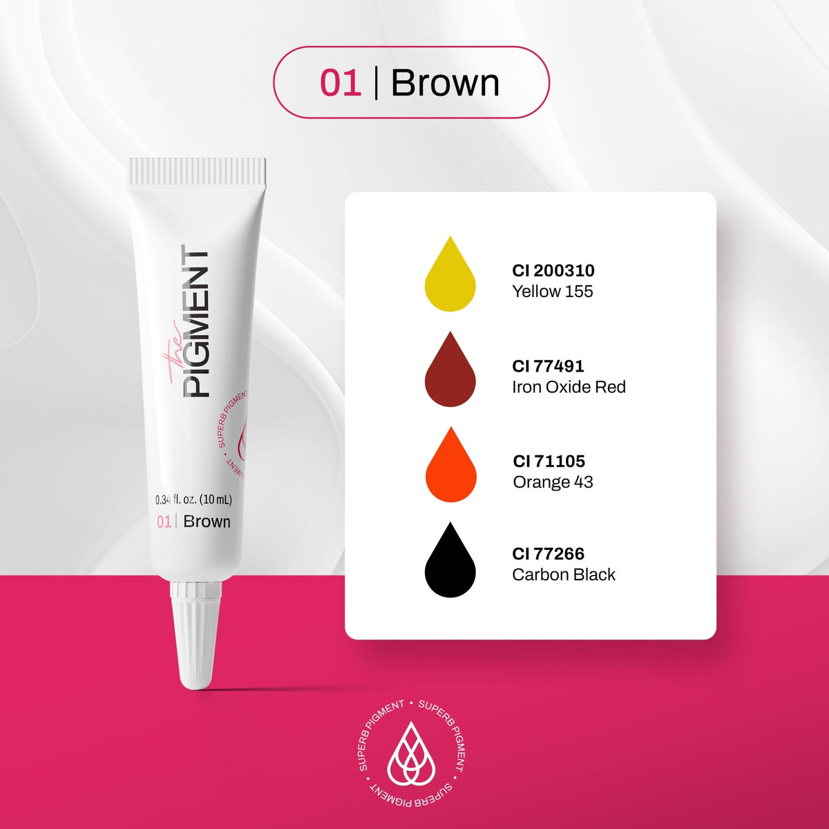 The Pigment Microblading - Brown 1 - 10ml - The Perma