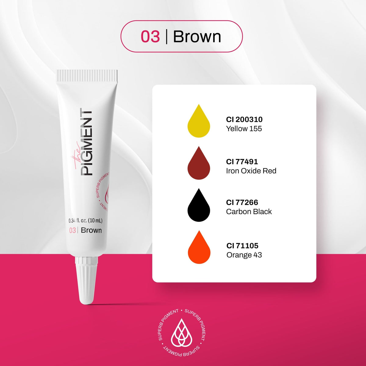 The Pigment Microblading - Brown 3 - 10ml - The Perma